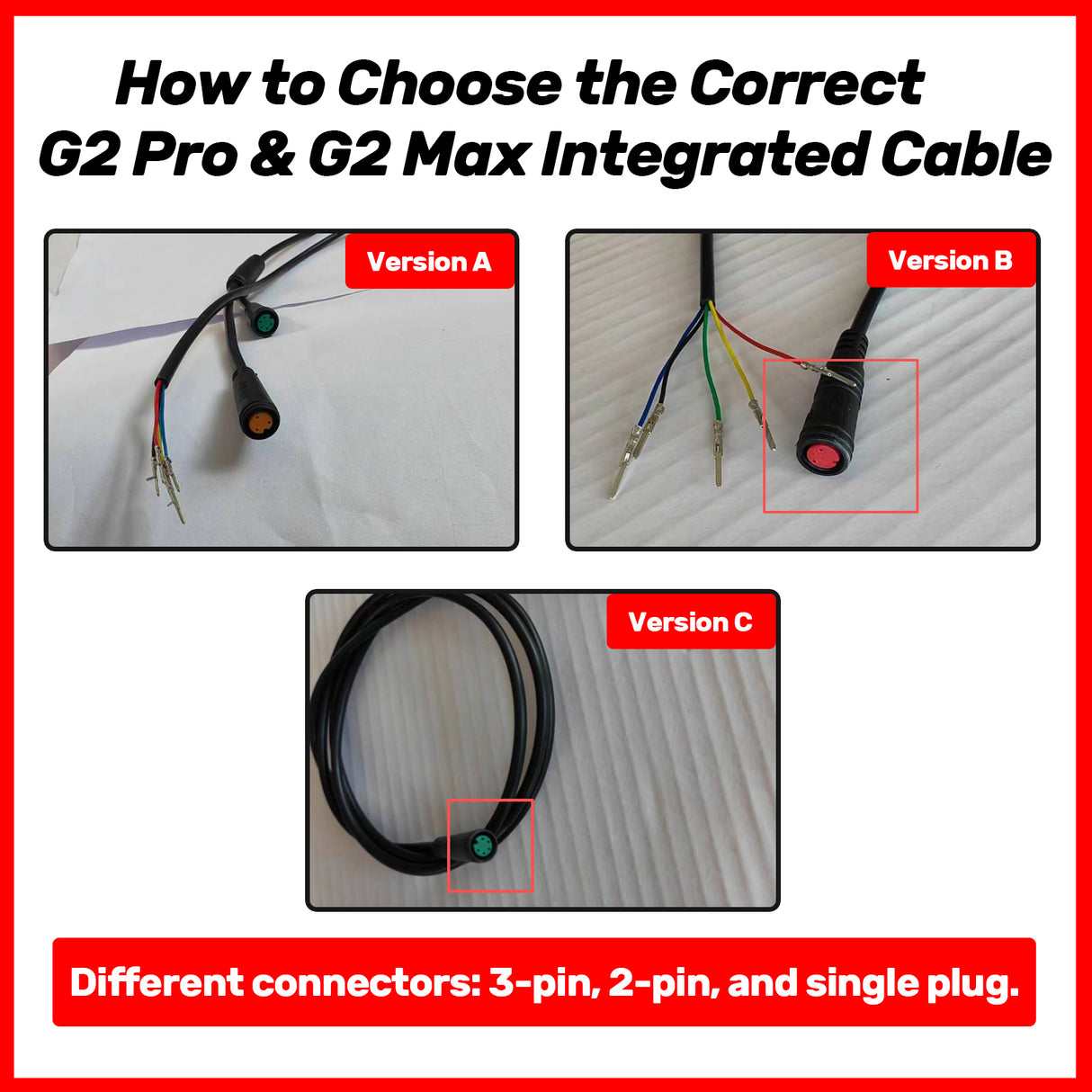 KuKirin G2 Pro G2 Max Câble intégré A (Version EU23)