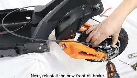 How to Replace the Front Hydraulic Brake on KuKirin G3 Pro