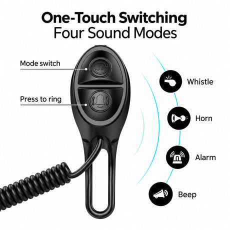 Universal High-Decibel Electronic Bell for E-Scooters & Bicycles