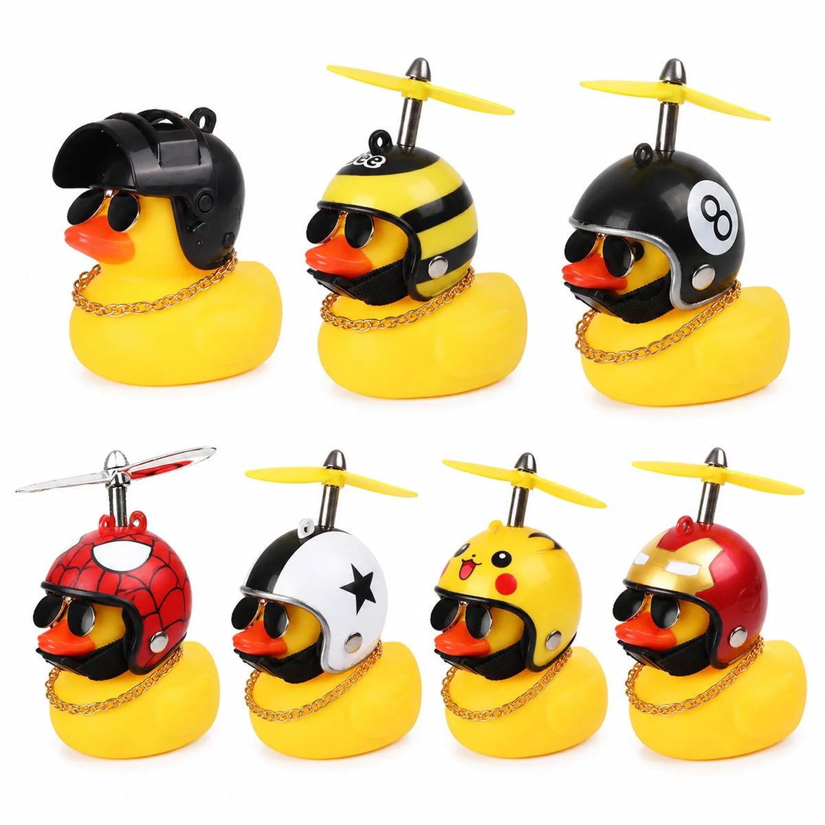 Décoration de guidon pour mini scooter canard avec hélice lumineuse rotative, compatible avec les e-scooters et les vélos