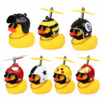 Mini Duck Scooter Handlebar Decor with Spinning Propeller Light for E-Scooters & Bikes