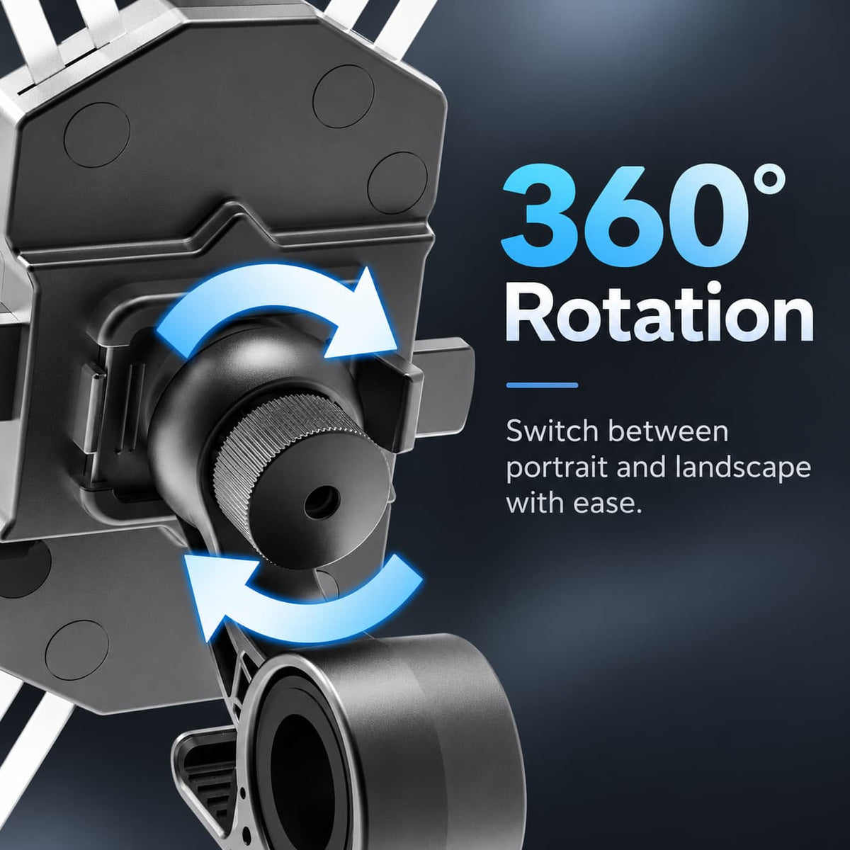 Soporte universal para teléfono en scooter de acero inoxidable