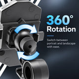 Soporte universal para teléfono en scooter de acero inoxidable