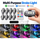 Luz estroboscópica LED con control remoto, recargable y inalámbrica para patinetes/bicicletas eléctricas